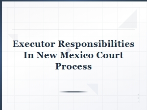 Executor Responsibilities in New Mexico Court Process